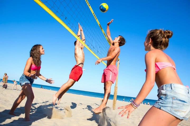 Volleyball de playa Foto Les Méditerranées