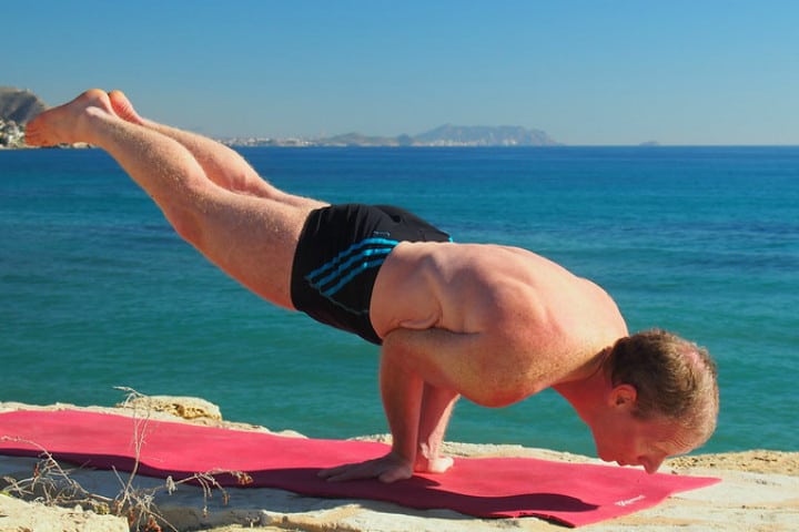 Yoga en la playa Foto Lilian White