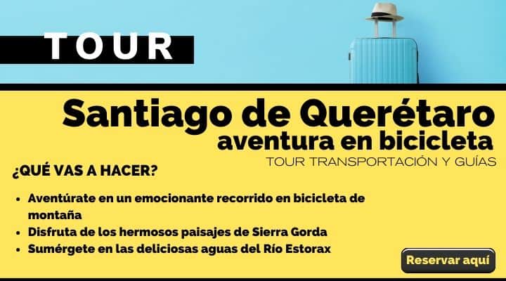 Tour Santiago de Querétaro, aventura en bicicleta. Arte El Souvenir