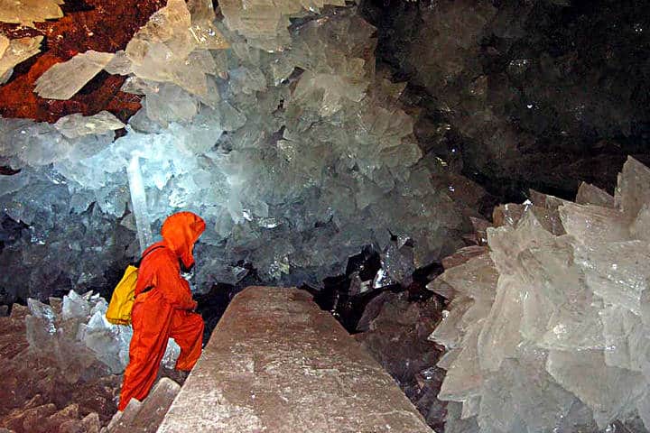 Cueva de las velas, Minas de Naica. Foto De Click en Click!.