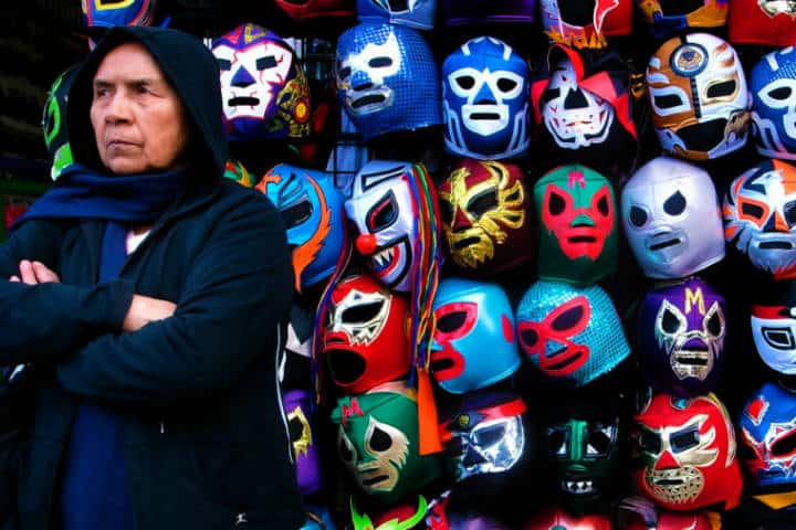 Máscaras de Lucha Libre en Recorrido por Tepito y Garibaldi. Foto Archivo 4