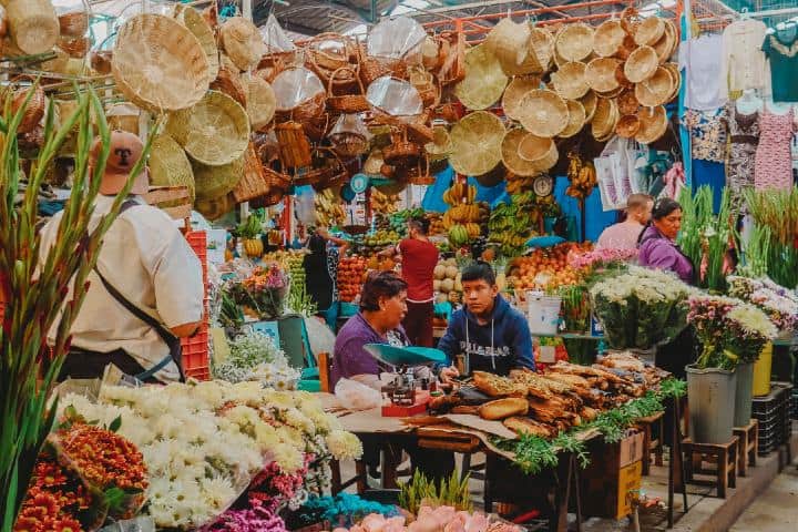 Mercado México. Foto: Roberto Carlos Roman Comida típica de Oaxaca 