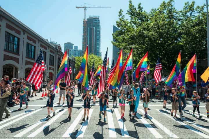 Gay parade en Seattle. Imagen: Ballard