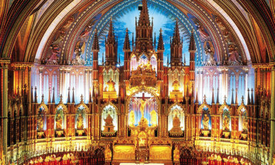 Iglesia Notre Dame en Montreal. Foto Pinterest.