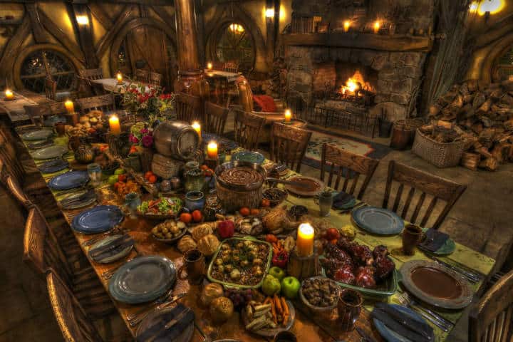 Banquete en Hobbiton. Nueva Zelanda. Foto Archivo 2