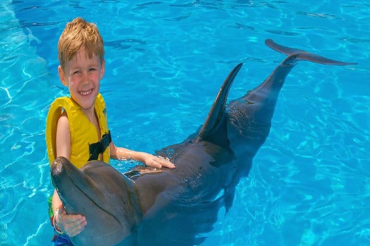 Niños con delfines Foto dolphinaris com (1)