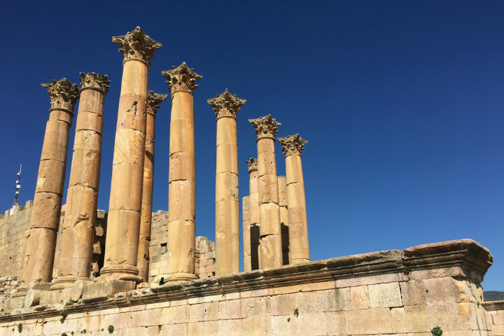 Las columnas de los Templos de Artemisa y Zéus serán un punto importante en este video de viaje por Jordania Foto Abhishek Choudhary