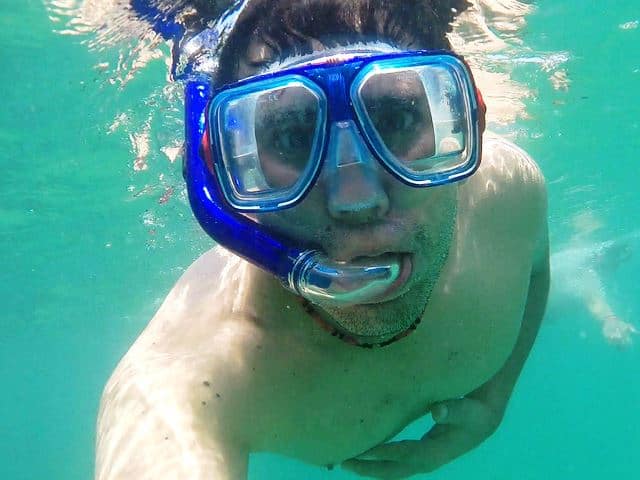 visor snorkeling