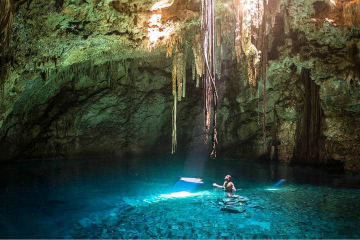 Recorrido en Cenotes de Yucatán. Cuzama. Imagen: Tips