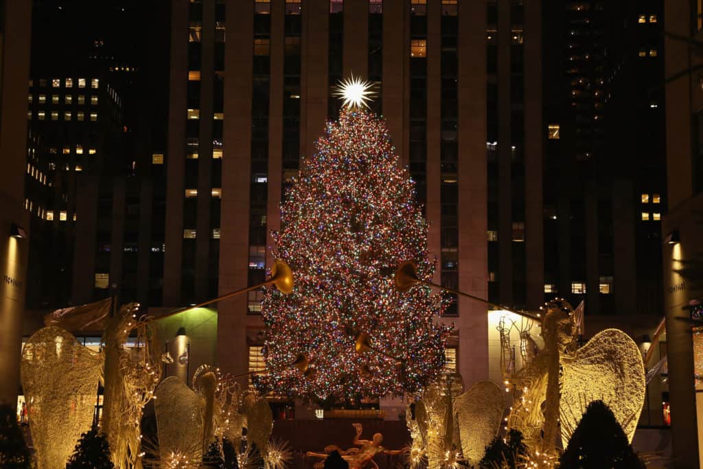 iluminación del árbol del Rockefeller