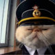 Portada.Gato capitán de un barco.Foto.Mott