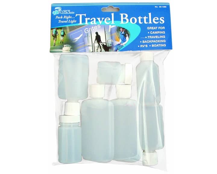 Regalos para papás viajeros, kit de botellas