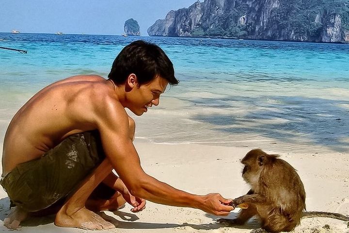 Famosa playa de monos en Tailandia. Foto: leo_young_ Instagram