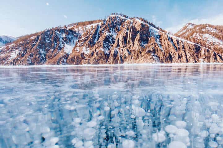 Temporada de invierno lago Baikal. Imagen; Rusia. Kristina Makeeva