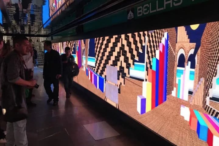 Obras de arte en el metro de la CDMX.Foto.Glits.4