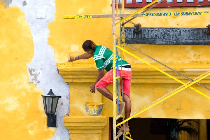 Ciudades colores Cartagena de indias foto Louis Vest