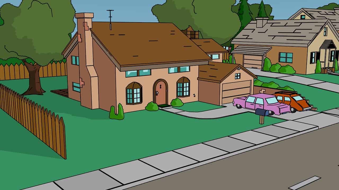 Casas de caricatura, Los Simpsons