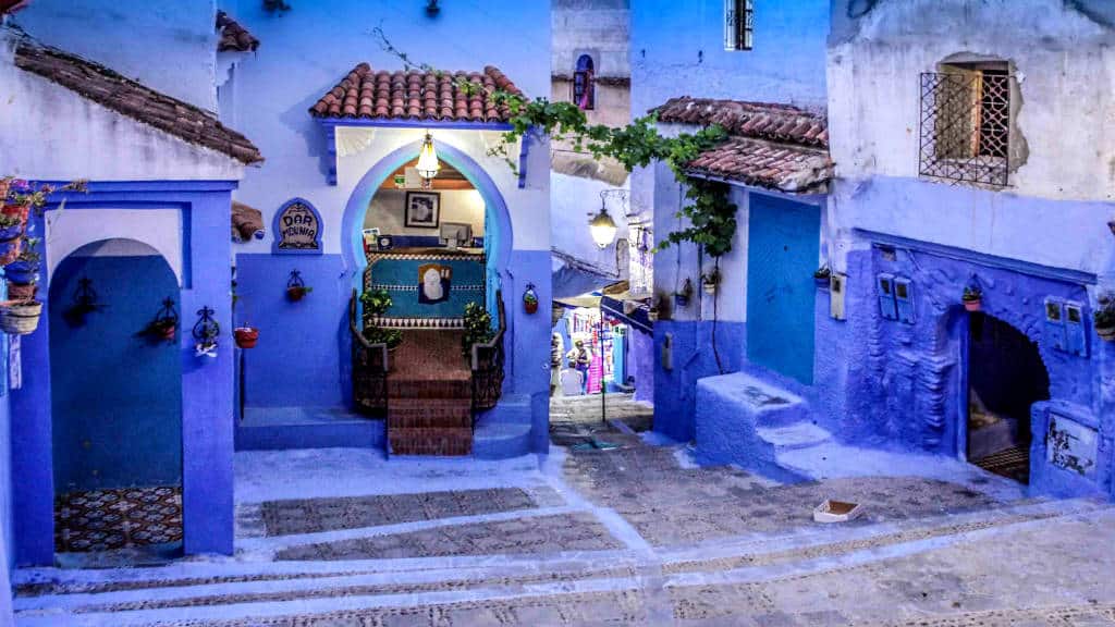 Ciudades colores Chefchaouen Foto Richard Murrin