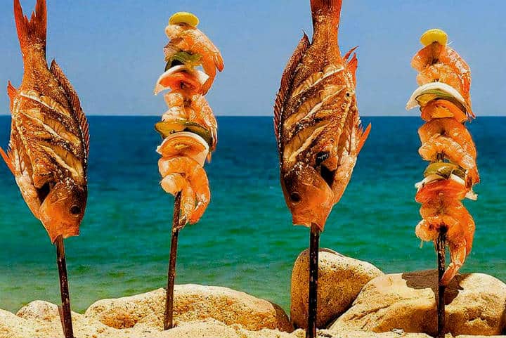 Delicias del mar Pescado embarazado Foto Viridiana Germán