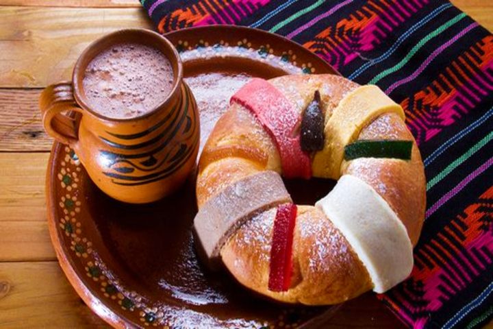 Tradicional rosca de Reyes. Foto Cocina Fácil.