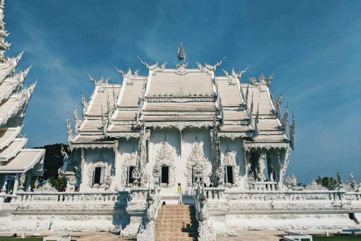 Templo blanco: Foto. Note Thanun