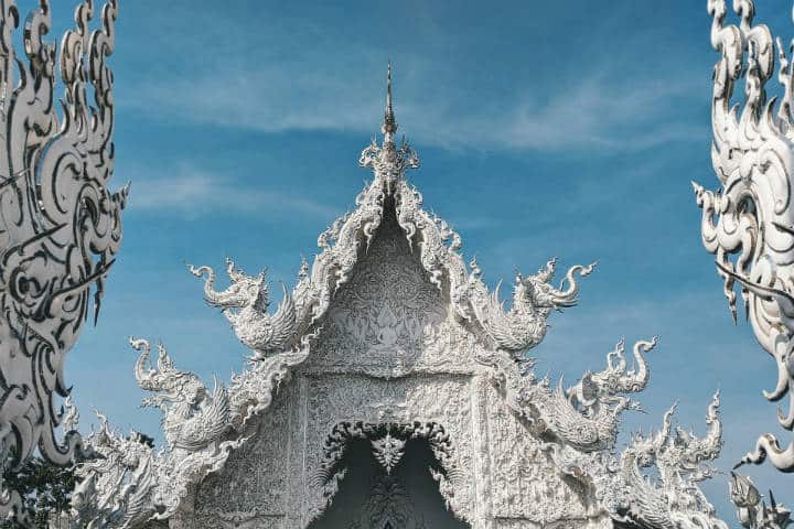 Templo blanco: Foto. Note Thanun