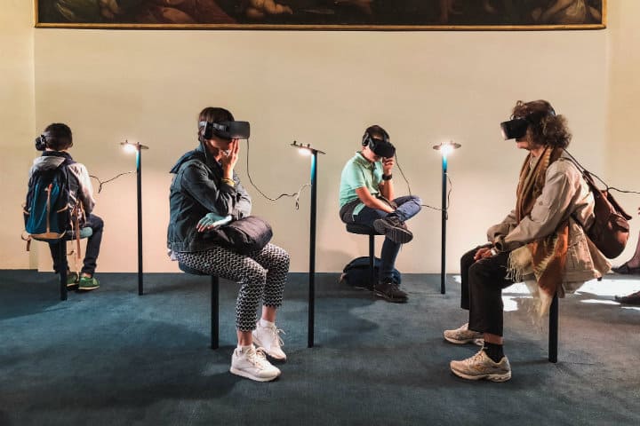 Realidad virtual en tendencia. Foto Lucrezia Carnelos