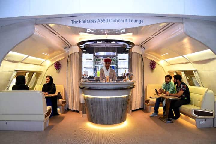 Business Class Emirates Lounge Foto Emirates