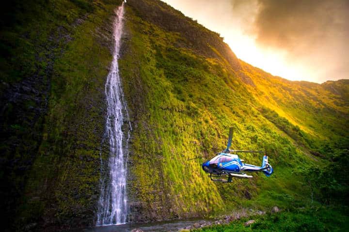 Hawaii en helicóptero Foto Blue Hawaiian 1