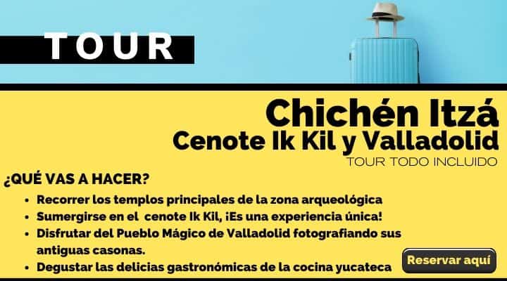 Tour a Chichen Itza, cenote y Valladolid. Arte El Souvenir