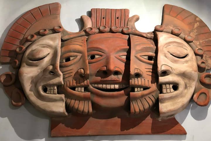 Máscara de Xipe Tótec, Pieza prehispánica. Foto: Archivo