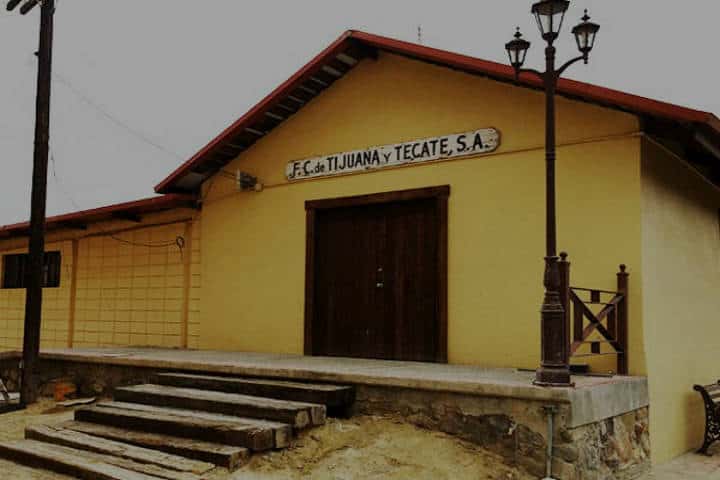 Estación de Ferrocarril de Tecate. Foto Defensa del Patrimonio Cultural Ferrocarrilero