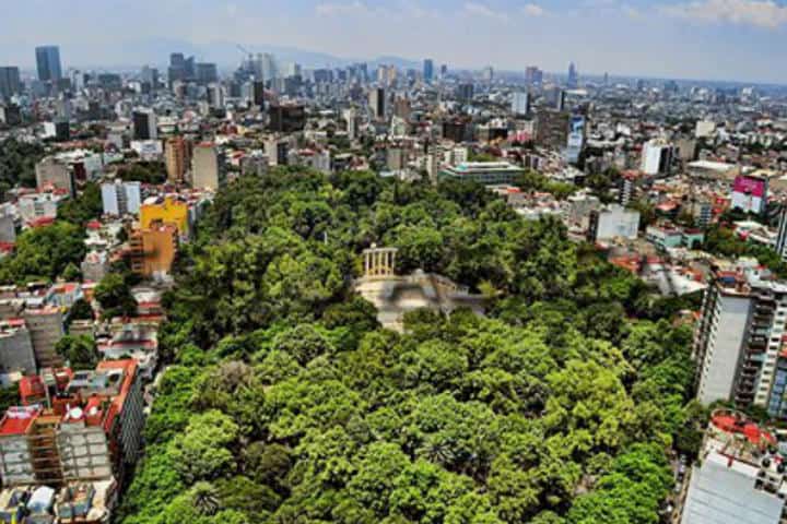 Parque México. Condesa. Foto. Foto aerea México