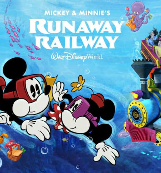 Portada. Mickey & Minnie's Runaway Railway. E.E.U.U. Imagen Walt Disney World