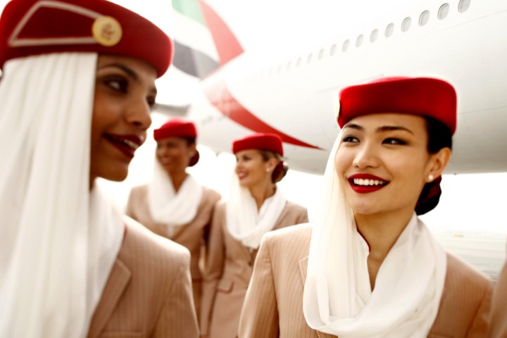 Tripulación femenina en Emirates