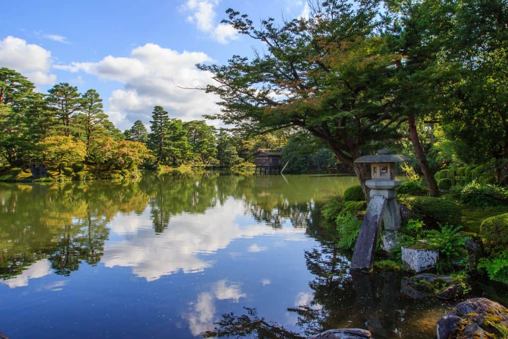 Jardín Kenrokuen en primavera en Japon. Foto: Archivo