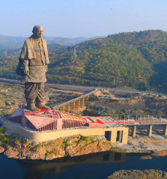 La estatua más grande del mundo. Imagen: Doordarshan National
