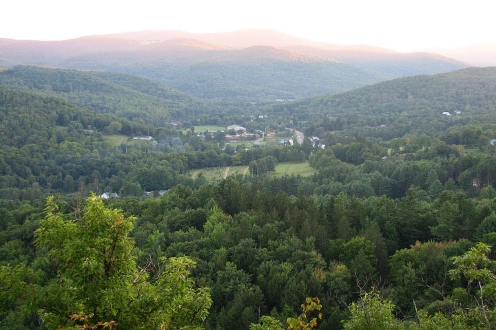 Vista desde las montañas de Woodstock Foto Archivo