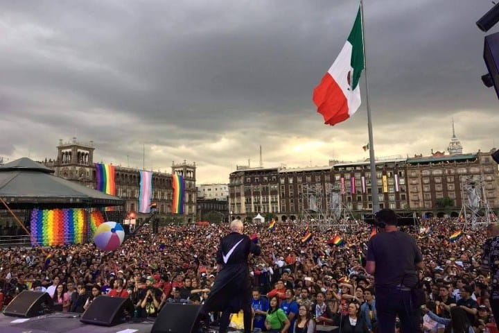 Zócalo. Foto: Marcha del Orgullo LGBT de la Ciudad de México