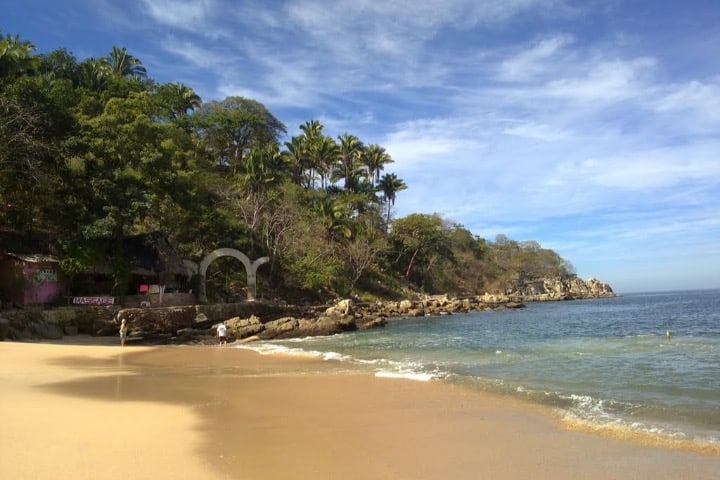 Playa Mismaloya, sede de películas que se grabaron en Puerto Vallarta Foto Mapio