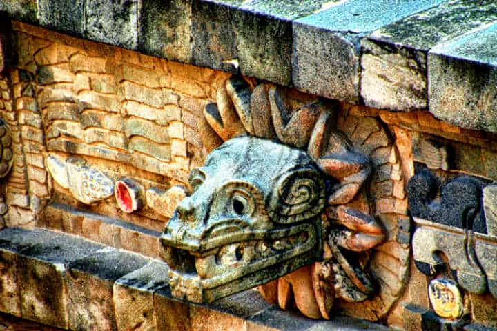 Quetzalcoatl es partícipe de la leyenda del conejo en la luna Foto: Andrés Alvarado