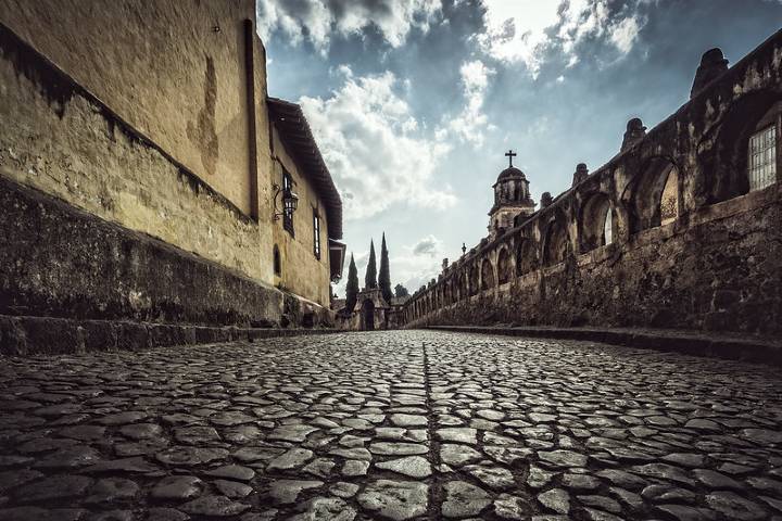 Hermosa calle en Michoacán. Foto: Flickr