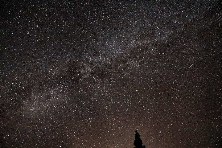 Maravillosa vista de la Vía Láctea. Foto: Kenneth Rowley.