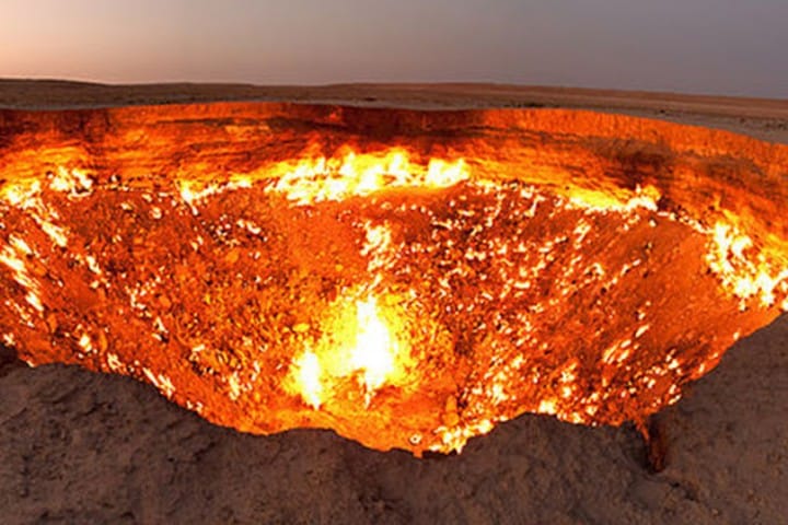 Crater de un volcán. Foto: HSLP.