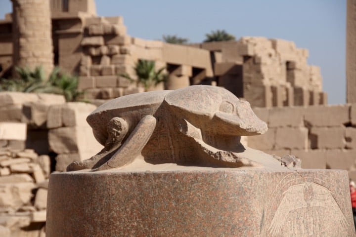 Escarabajo del templo de Karnak Foto: Archivo