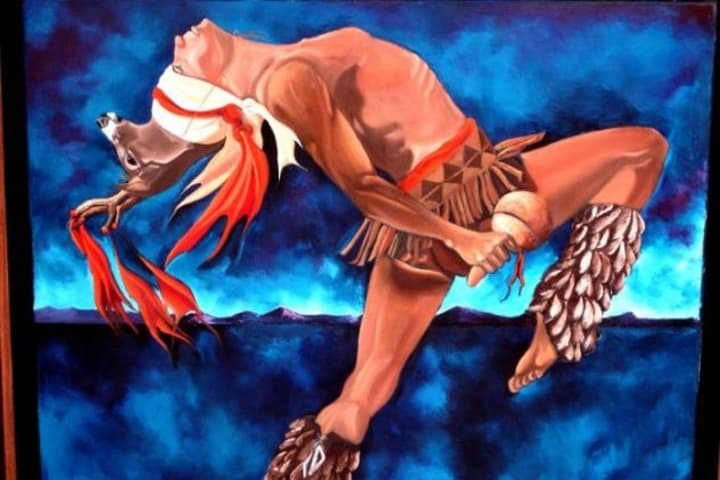 Pintura descriptiva de la Danza del Venado. Foto: Archivo.
