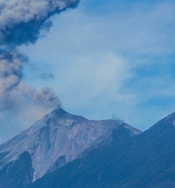 Volcán de Fuego en Guatemala
