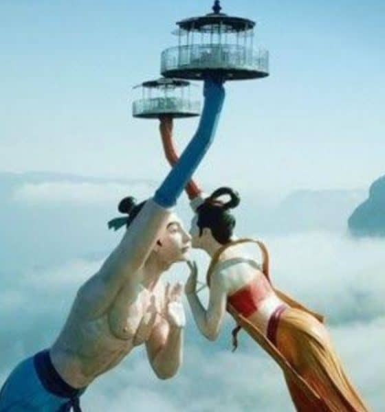 The Flying Kiss, mirador de China Foto: Pinterest