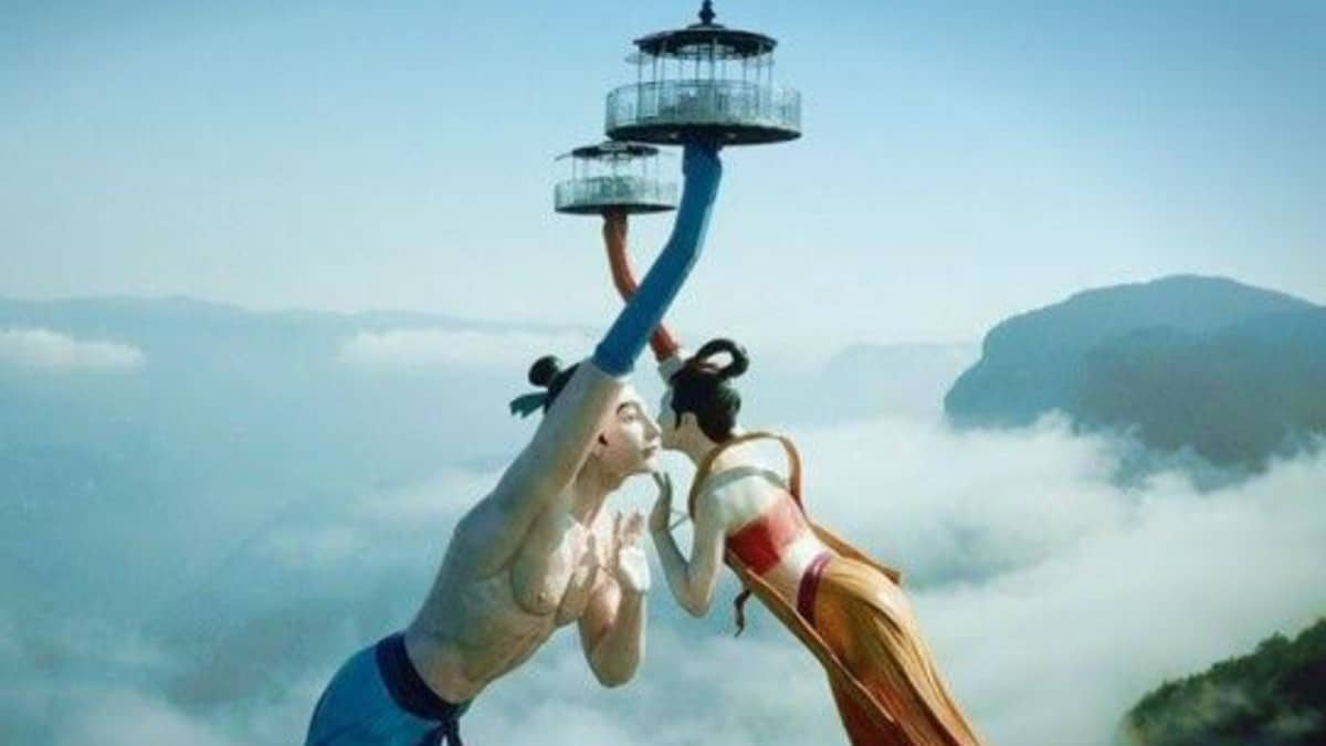 The Flying Kiss, mirador de China Foto: Pinterest
