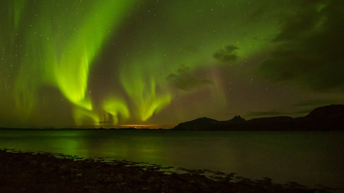 Auroras boreales desde la Isla Stewart